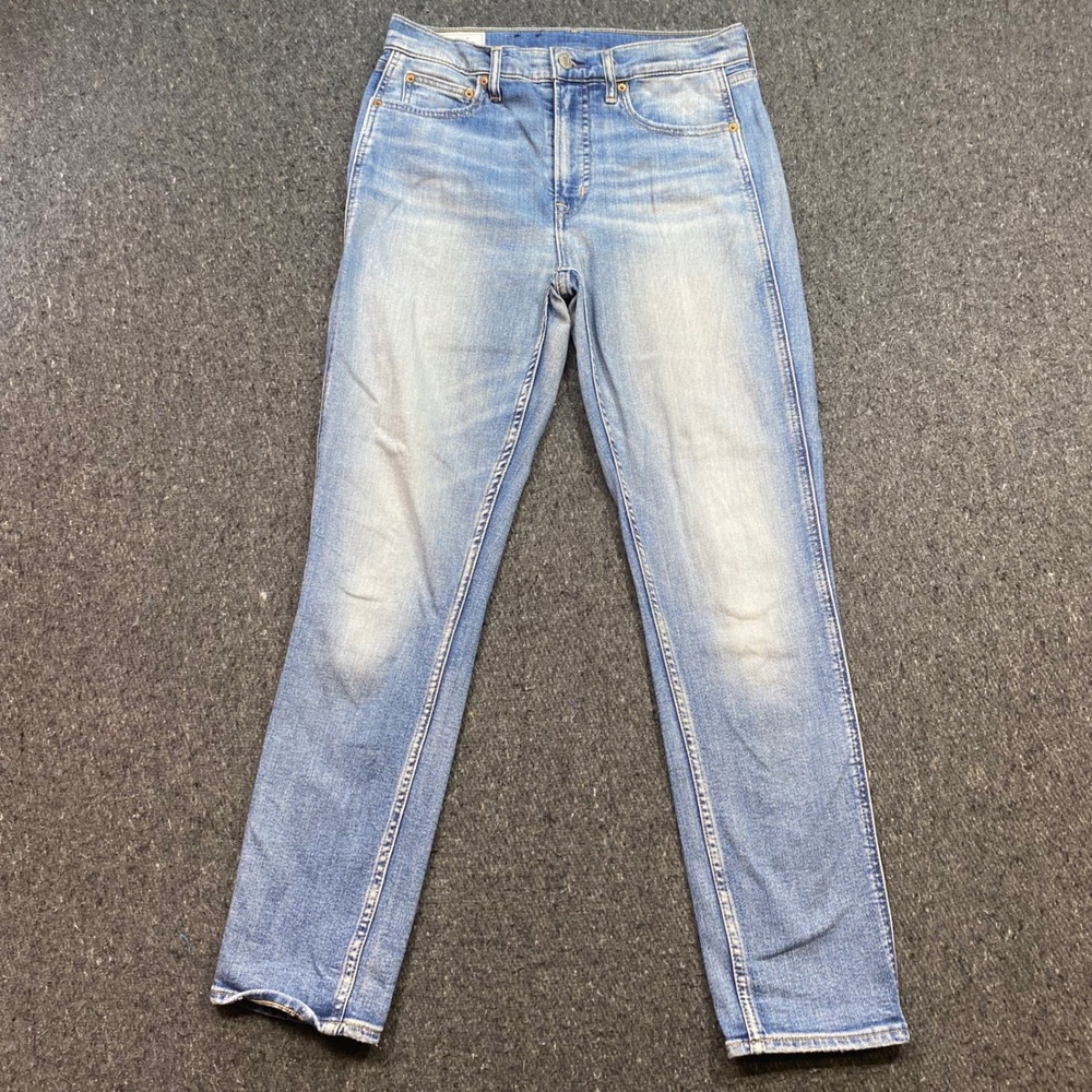 Gap Vintage Slim High Rise Jeans Sz 4L Womens Blue Boho Retro Denim